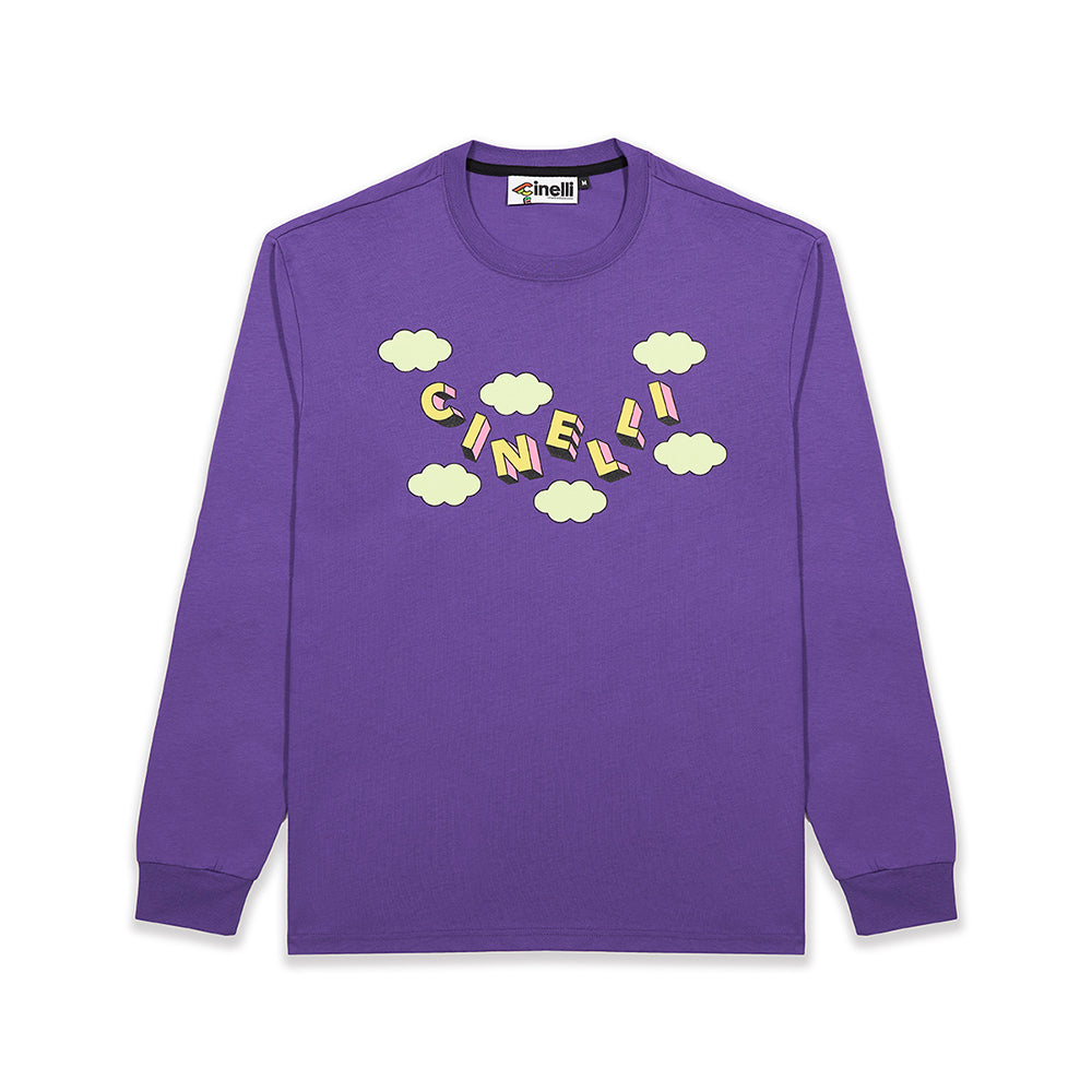 T-SHIRT LONGSLEEVE GABE ALCALA PLANETS PURPLE – Cinelli Official 