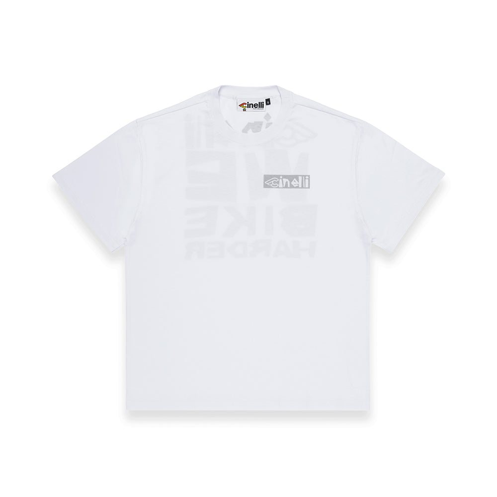 T-SHIRT WE BIKE HARDER WHITE – Cinelli Official Americas