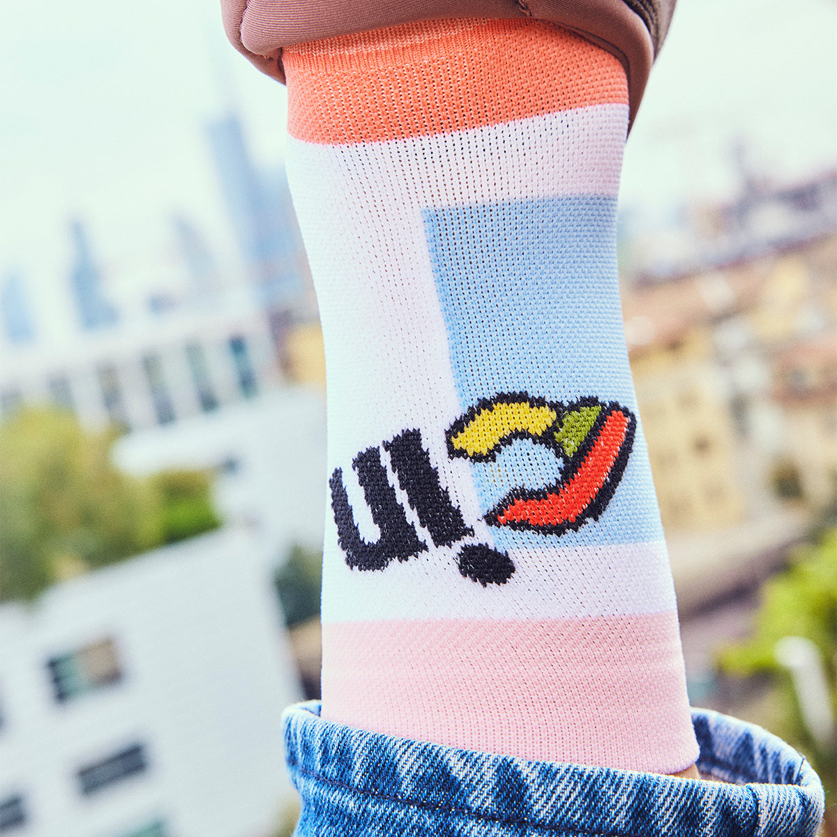 CYCLING SOCKS THELMA & LOUISE RED AND PINK