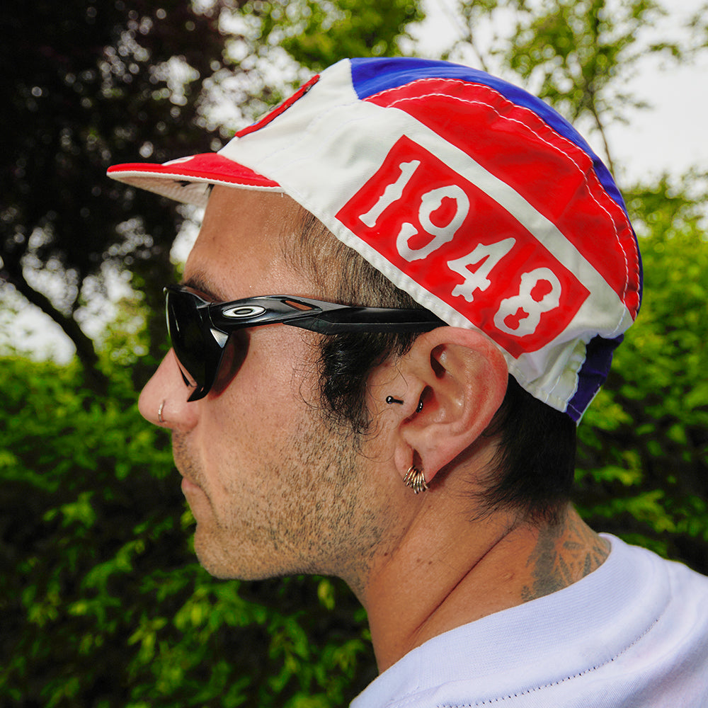 CYCLING CAP EXPLORER OWNERS CLUB RED AND BLUE