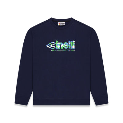 CREWNECK GLOBAL CYCLING BLUE