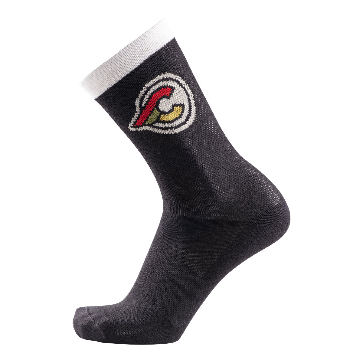 SOCKS TEMPO WINGED-C BLACK & WHITE