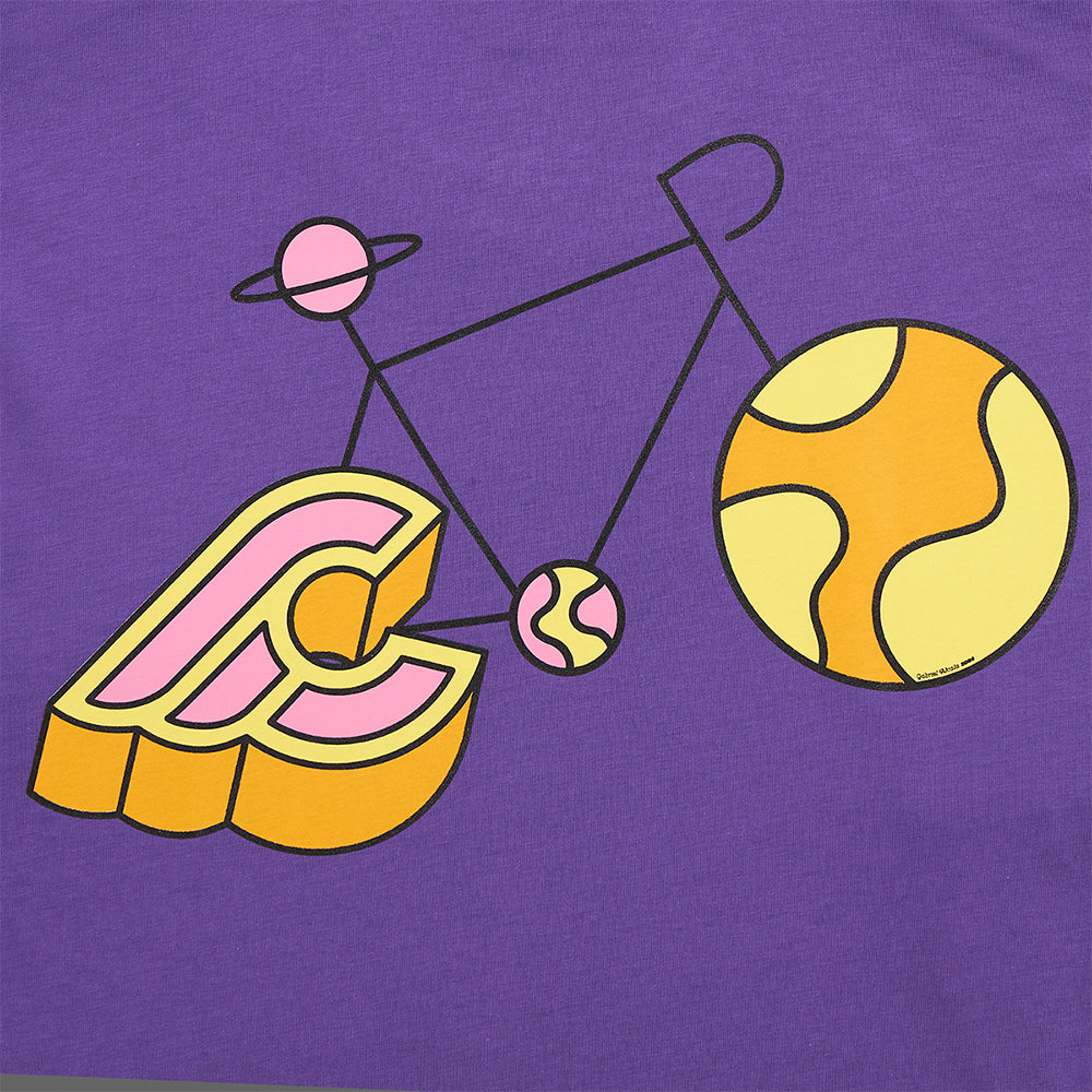 T-SHIRT LONGSLEEVE GABE ALCALA PLANETS PURPLE