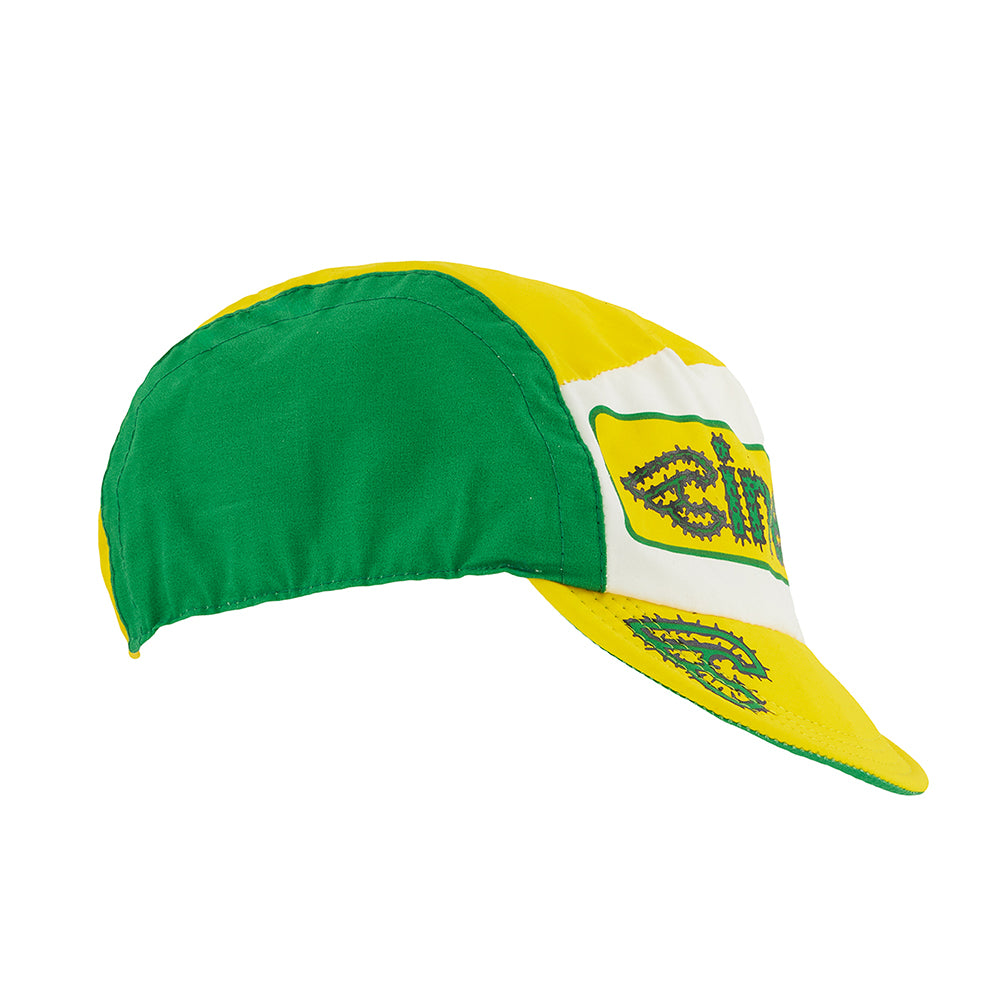 CYCLING CAP EXPLORER CACTUS YELLOW AND WHITE
