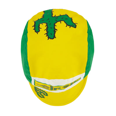 CYCLING CAP EXPLORER CACTUS YELLOW AND WHITE