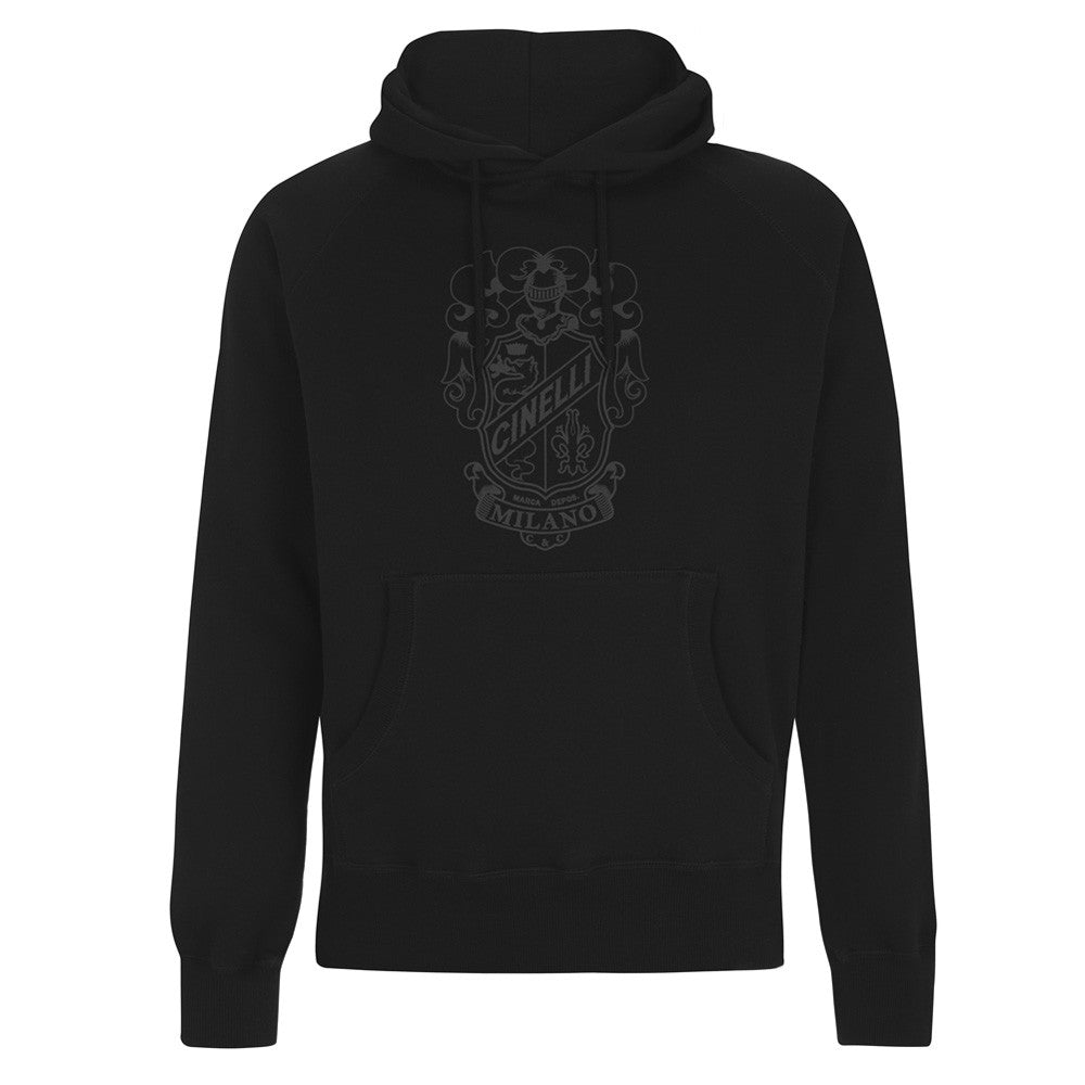 SWEATSHIRT CREST BLACK HOODIE