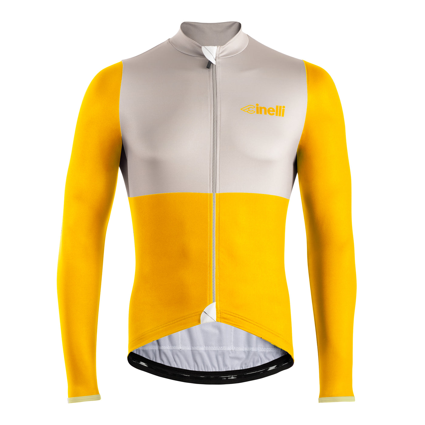 WINTER JERSEY TEMPO YELLOW BLOCK