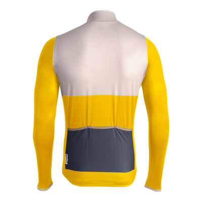 WINTER JERSEY TEMPO YELLOW BLOCK