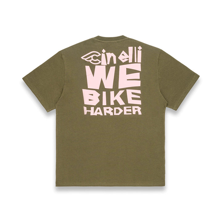 T-SHIRT WE BIKE HARDER ARMY – Cinelli Official Americas