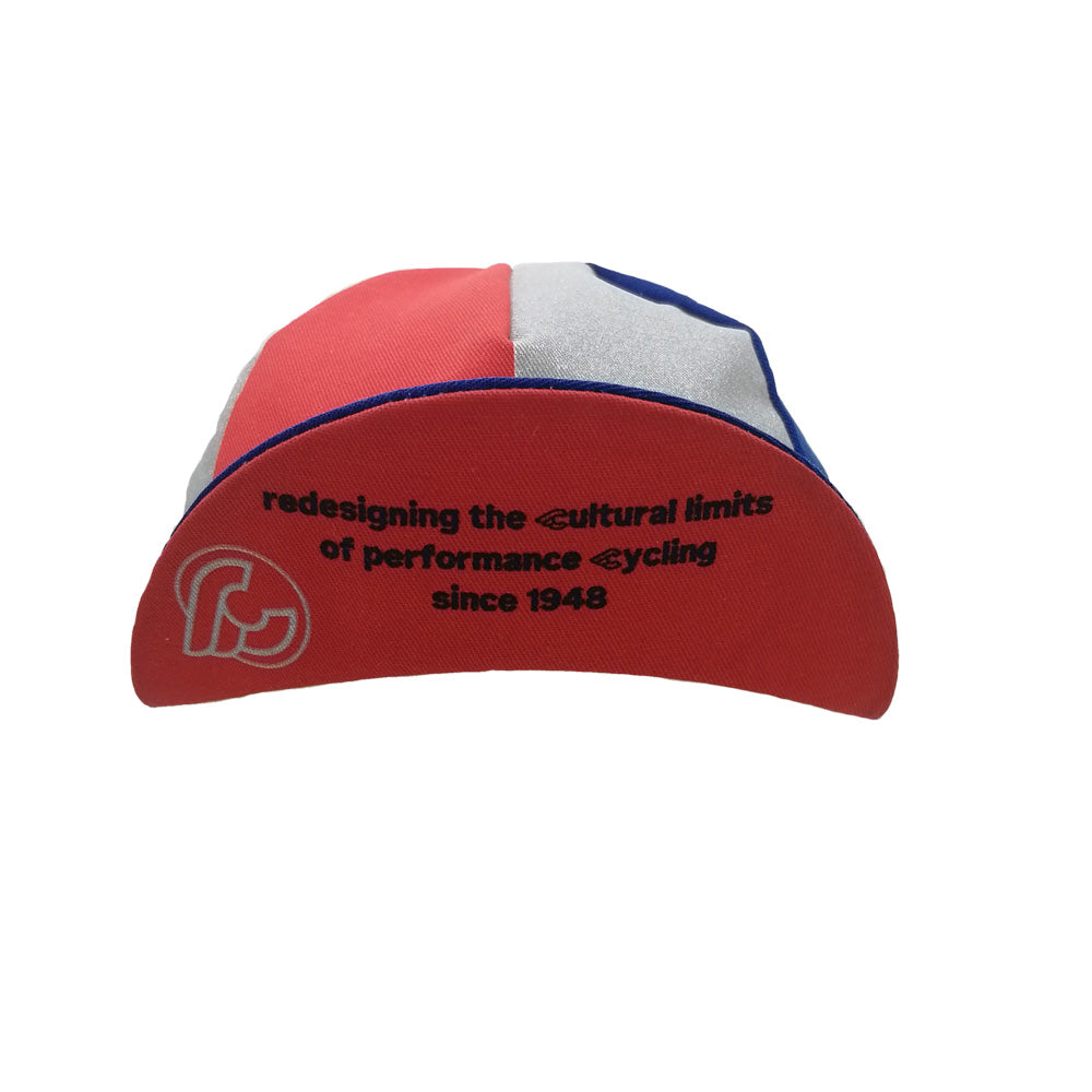 CAP OVAL RED AND BLUE