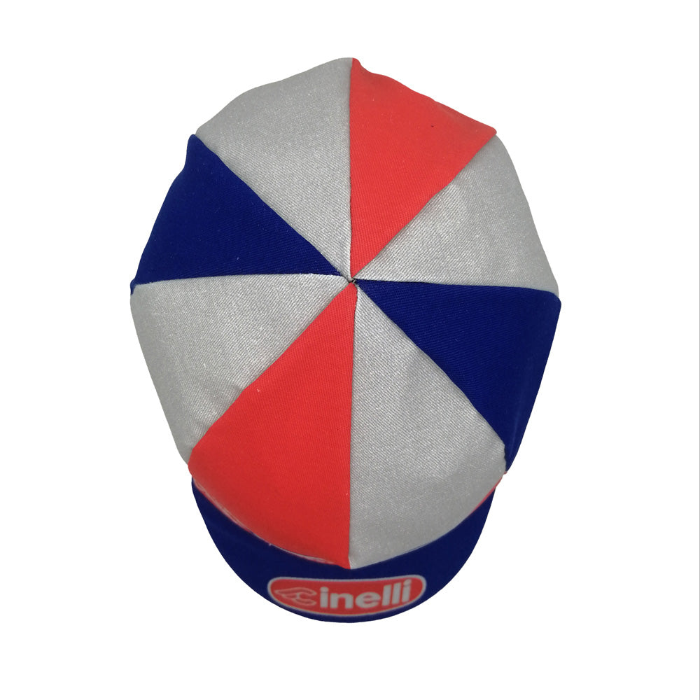 CAP OVAL RED AND BLUE