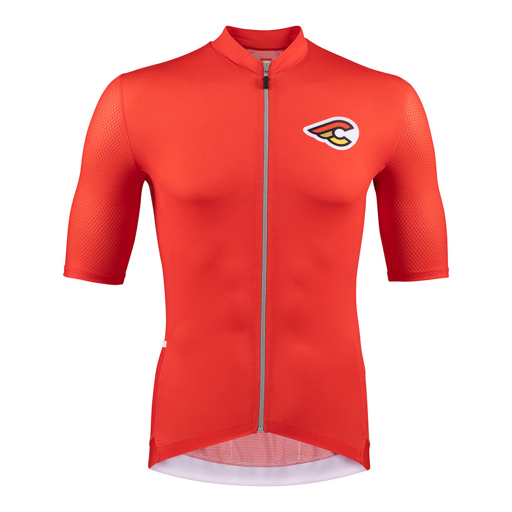 MESH JERSEY TEMPO IN BIKE WE TRUST RED