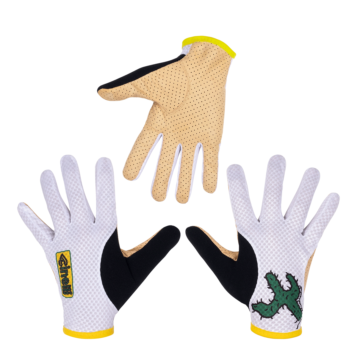 GLOVES LONG SUPERCORSA CACTUS WHITE